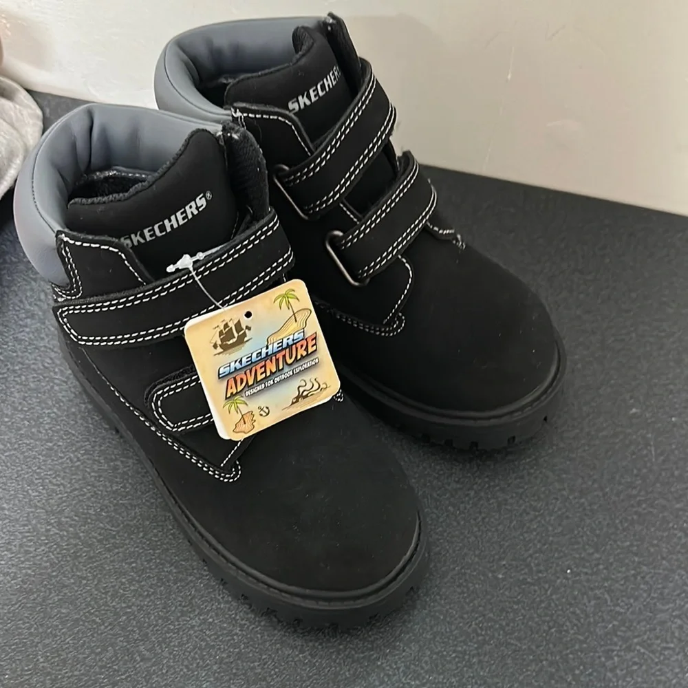 Skechers Kids Black Adventure Boots